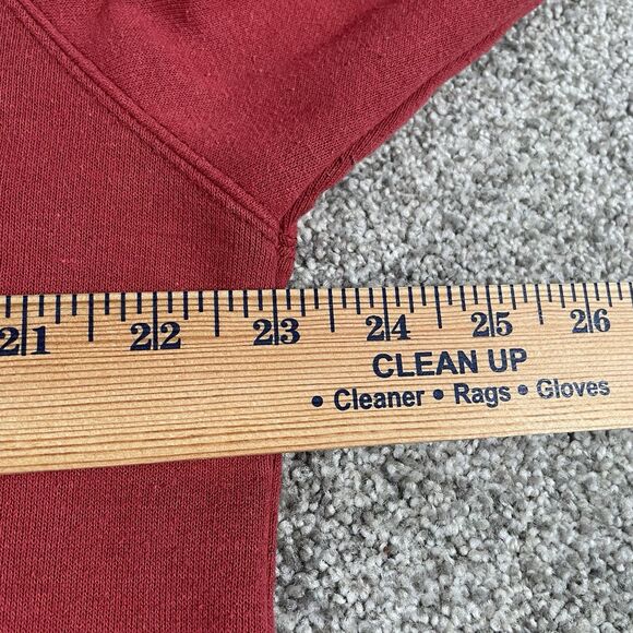 Carhartt Midweight Women's Full Zip Spellout Hooded Sweatshirt Red Y2K Size XL - Picture 10 of 13